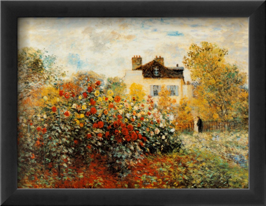 The Artists Garden In Argenteuil-Claude Monet Painting